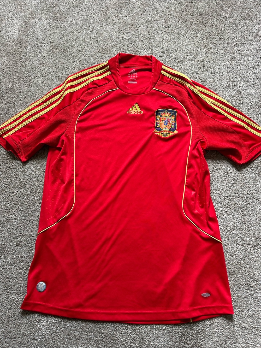 Spain Vintage y2k Adidas Red Men Soccer Home National Team T-Shirt Jersey